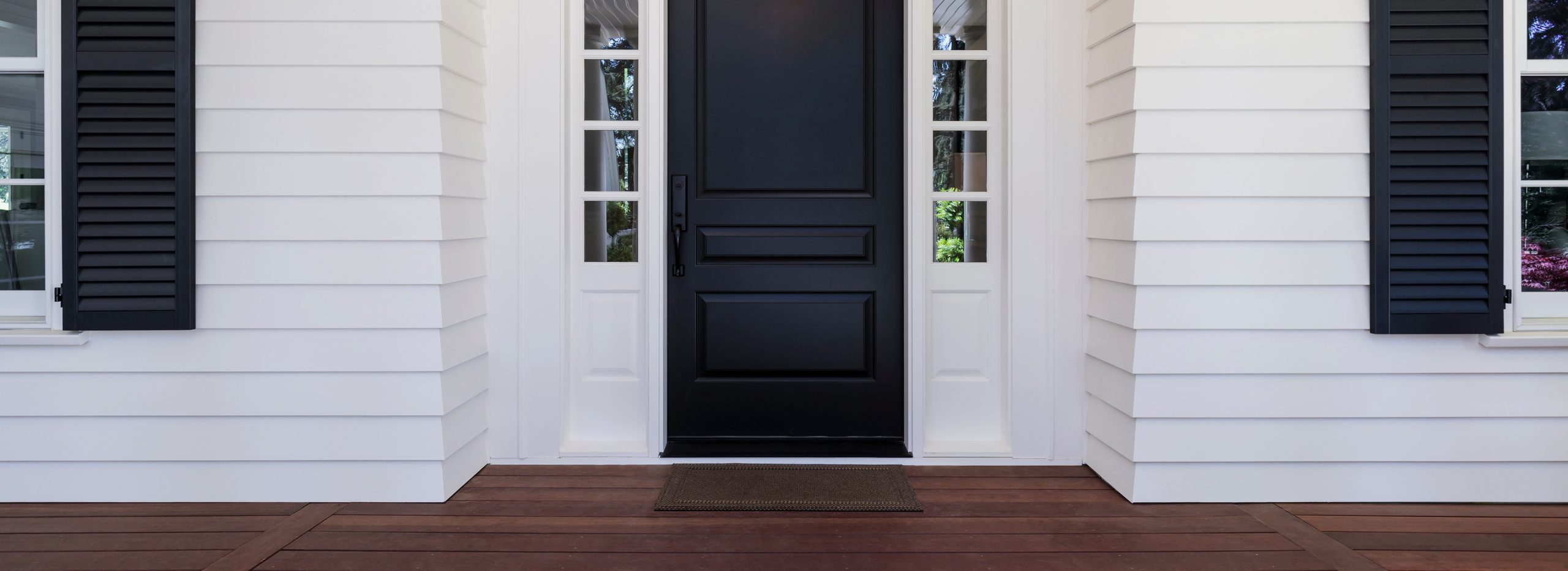front porch and door of house